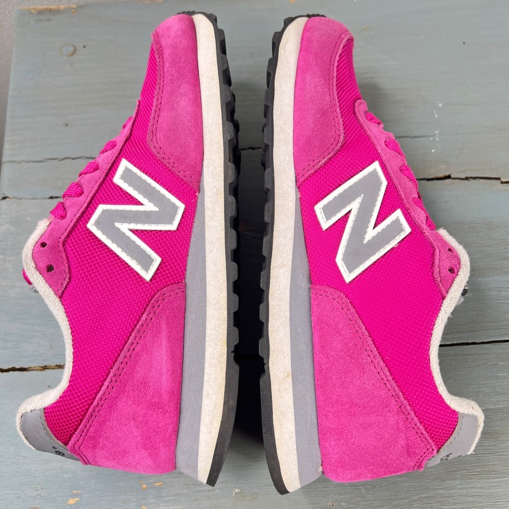 New Balance 411 Womens Sneakers Pink Suede Mesh Running Shoes WL411AAG Size 7 - Picture 9 of 13